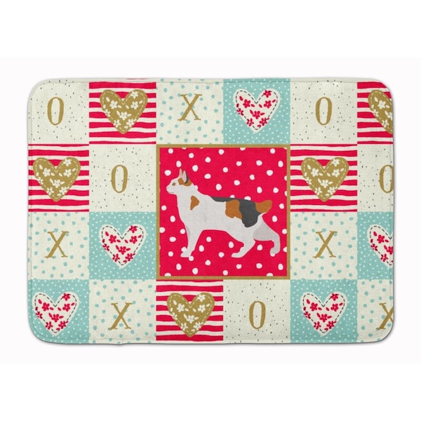 Carolines Treasures 19 x 27 in. Korean Bobtail Cat Love Machine Washable Memory Foam Mat CK5633RUG - main